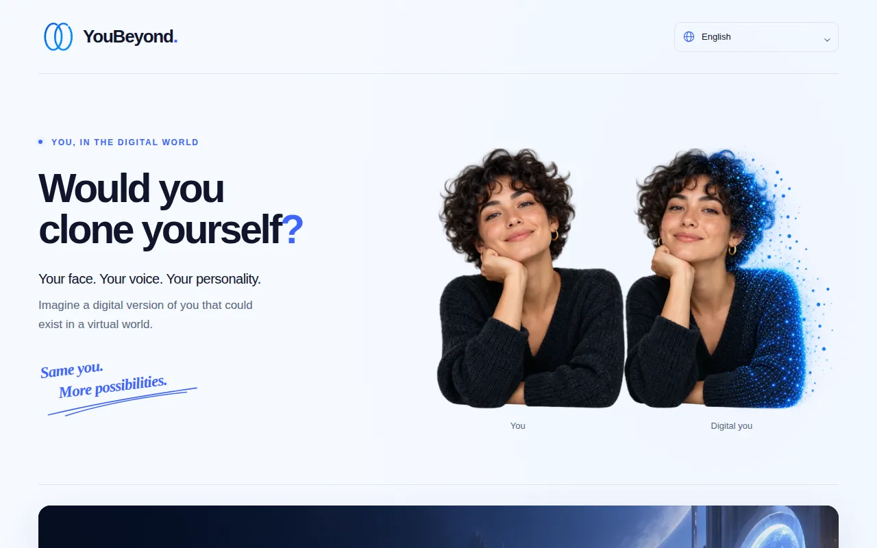 First viewport of YouBeyond as captured