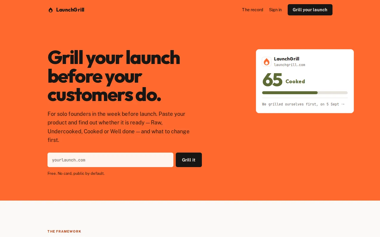 First viewport of LaunchGrill as captured