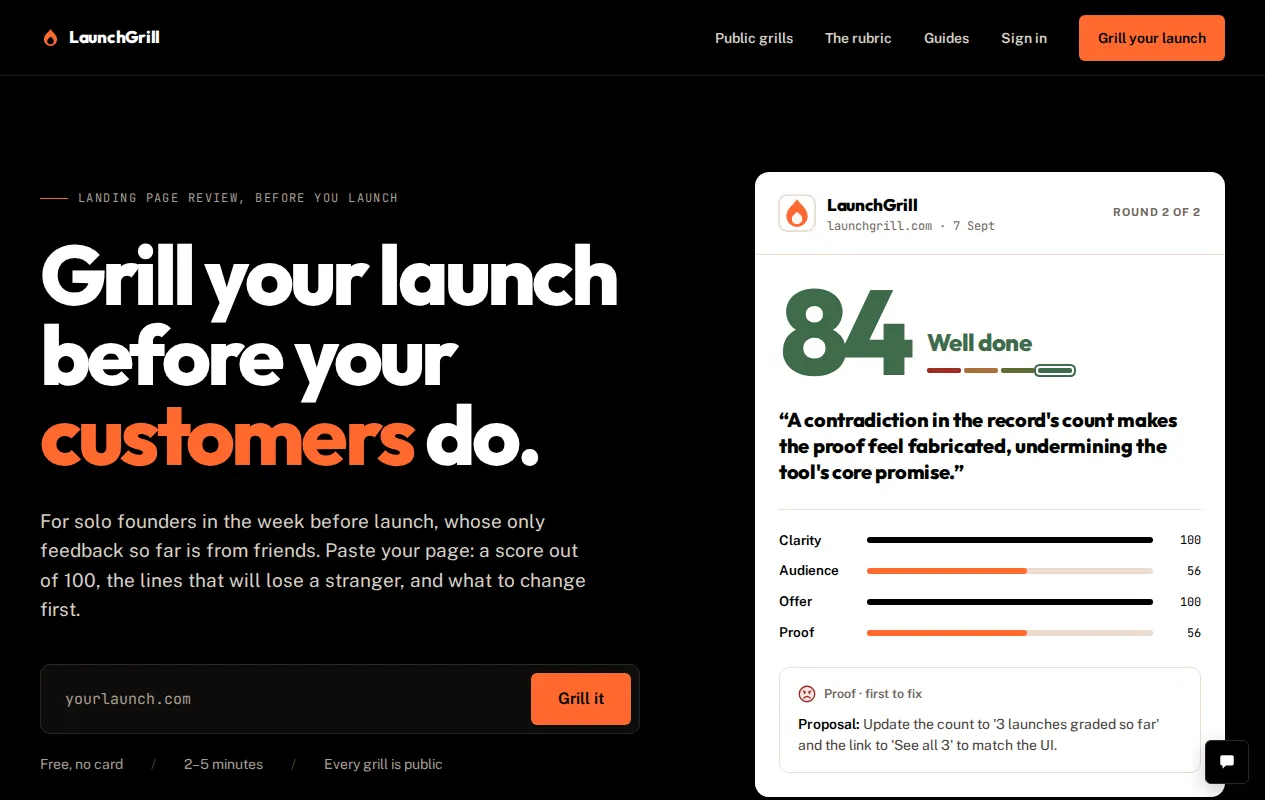 First viewport of LaunchGrill as captured